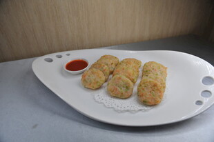 香煎手工虾饼