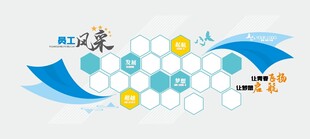 员工风采展示企业文化墙