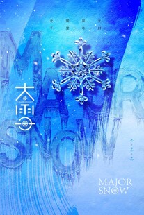 大雪节气宣传海报展板