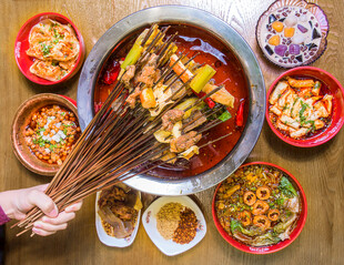 麻辣串串美食