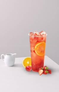草莓鲜橙汁
