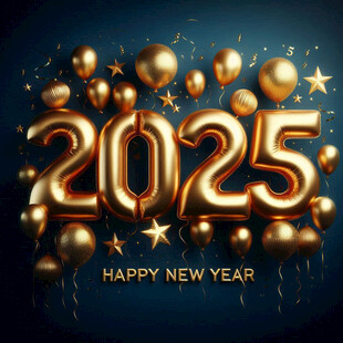 2025金色艺术字