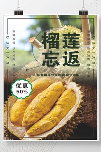 榴莲海报