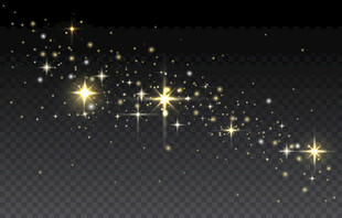 金色星光闪烁