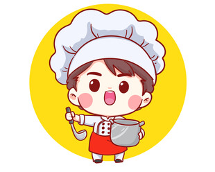 卡通女厨师