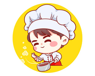 卡通小厨师矢量