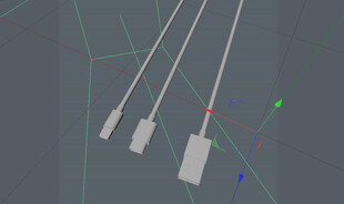 C4D模型 数据线