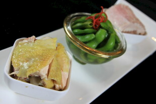 糟三鲜鸡肉毛豆