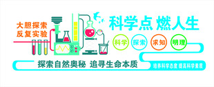 化学实验室 文化墙