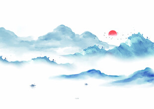 水墨山水背景