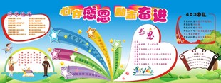 班级墙面黑板报