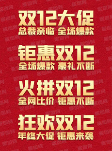双12  双十二 标语