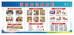 消防知识宣传栏  消防展板