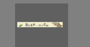赏花条幅