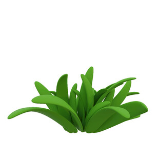 小草立体卡通素材