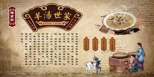 羊肉汤展板