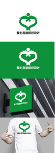 爱心互助标识设计