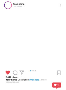 朋友圈打卡相框模板