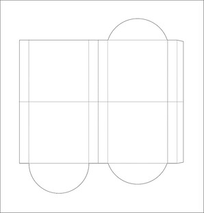 包装盒刀模展开图