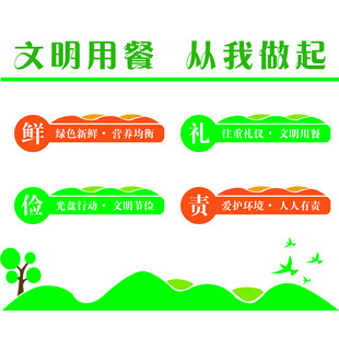 文明用餐 食堂文化