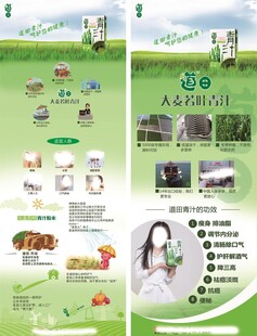 大麦若叶青汁海报