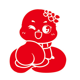 卡通蛇IP 吉祥物 线稿插画 