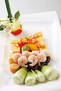 虾仁品豆腐