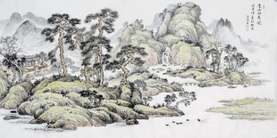 中国风山水国画