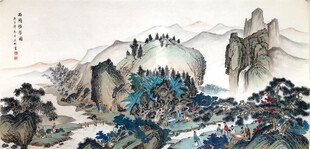 中国风山水国画图