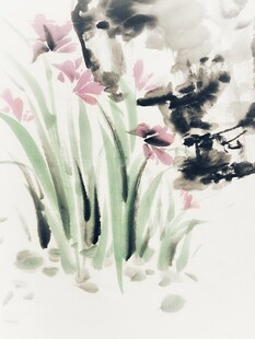君子兰国画