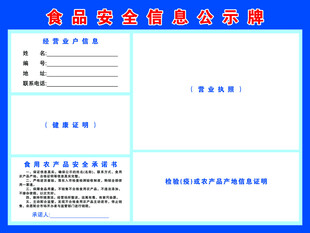 公示牌