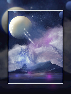 星球云彩背景