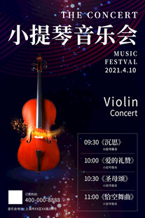 小提琴音乐会海报