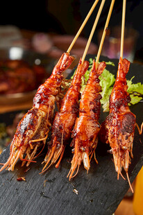 烤虾