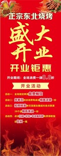 盛大开业展架