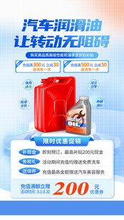 汽车润滑油海报