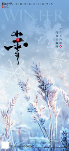 大雪节气海报