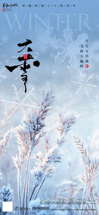 大雪节气海报