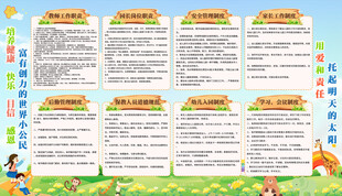  幼儿园海报 
