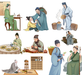 中医插画