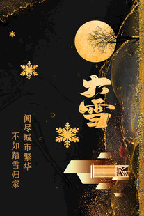 大雪地产海报