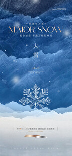 大雪节气海报
