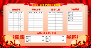 荣誉墙小组擂台