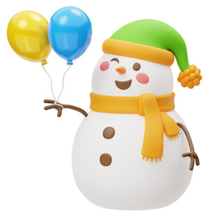 卡通雪人
