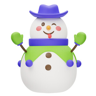 卡通雪人