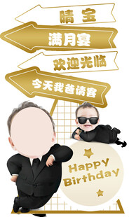生日迎宾牌