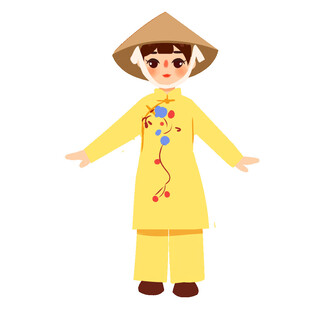 民族人物手绘 