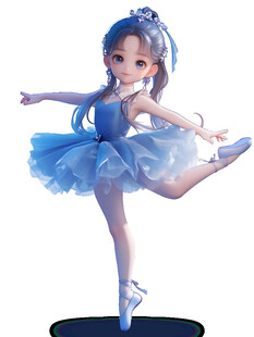 3D跳舞儿童
