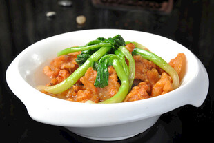 青菜小酥肉