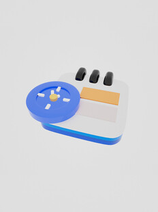 一个3D标签便签